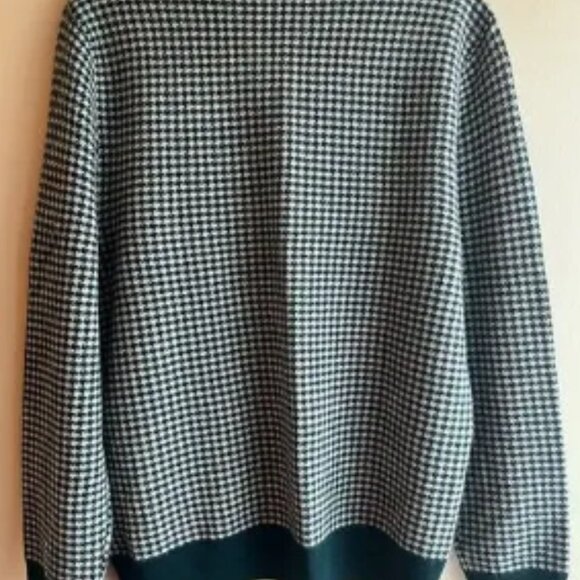 New J.CREW Knit Mens Cashmere Crew Neck Green Sweater XL - Picture 4 of 11